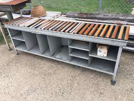Heavy Duty Steel Roller Bench Conveyor Table  - picture1' - Click to enlarge