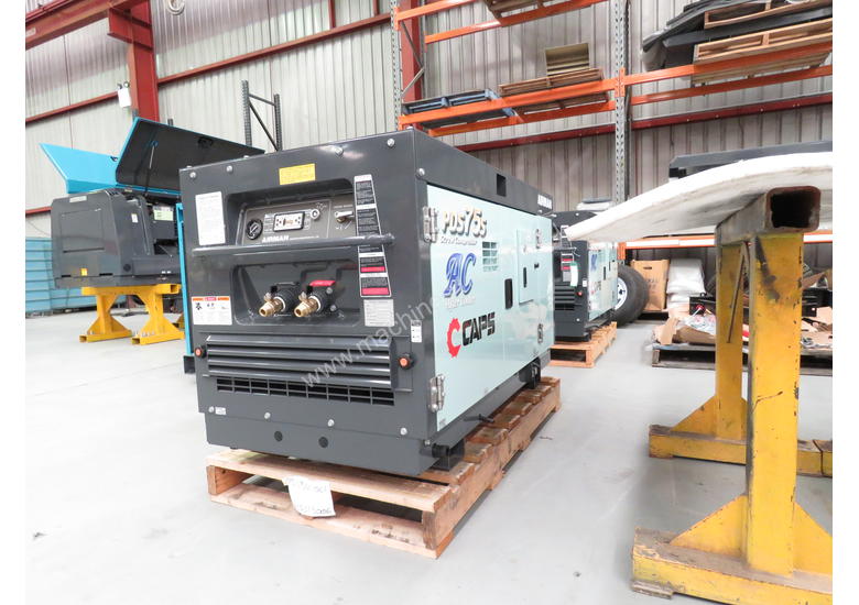 caption AIRMAN PDS75SC-5C1 75cfm Portable Diesel Air Compressor w/ Aftercooler