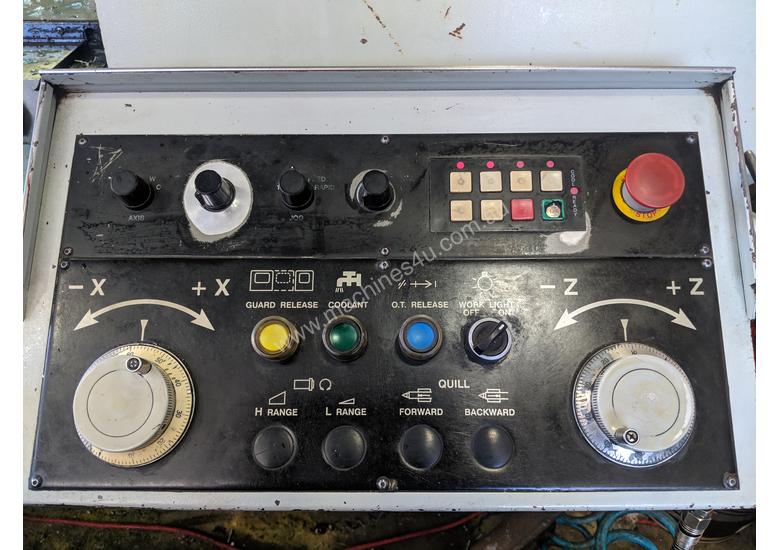 caption USED ACRA CNC LATHE