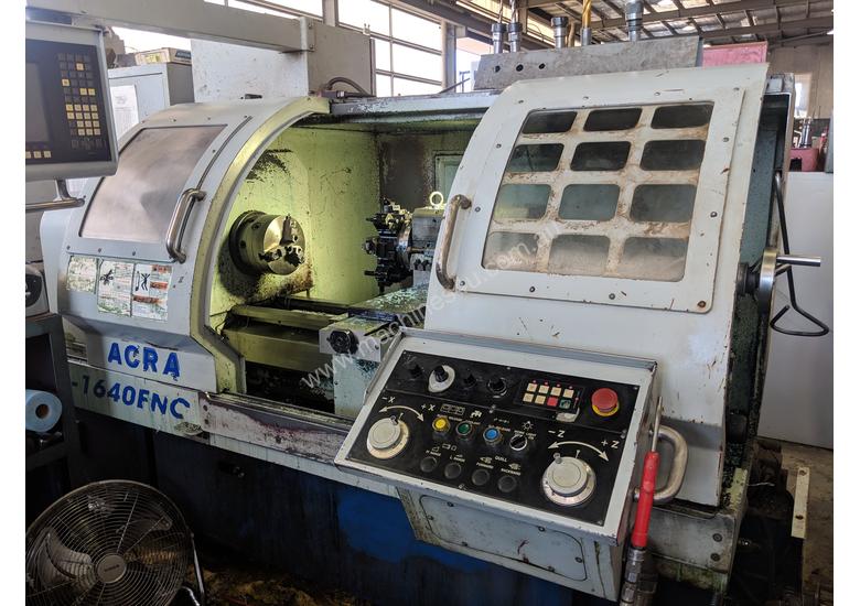 caption USED ACRA CNC LATHE