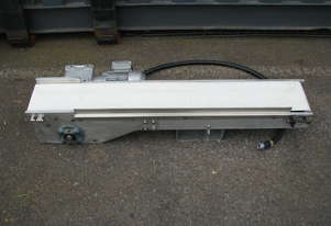 Stainless Motorised Belt Conveyor - 1m long