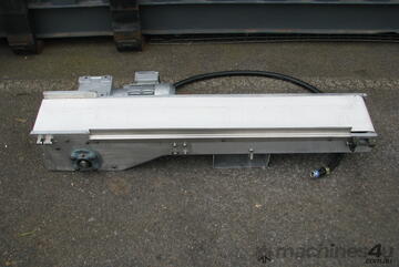 Stainless Motorised Belt Conveyor - 1m long
