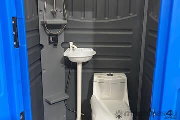 Builder Shower & Toilet Combo Portable Construction Site Shower Toilet Easy Relocation