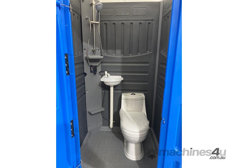 ACTIVE FORKLIFTS Builder Shower Toilet Combo Portable Construction Site Shower Toilet Easy Reloc