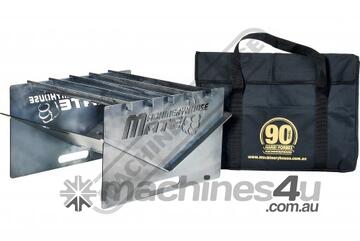 Portable Steel Fire Pit & Grill Harebarchi Made from 3.5mm Steel - Flat Packed & Includes Canvas Car