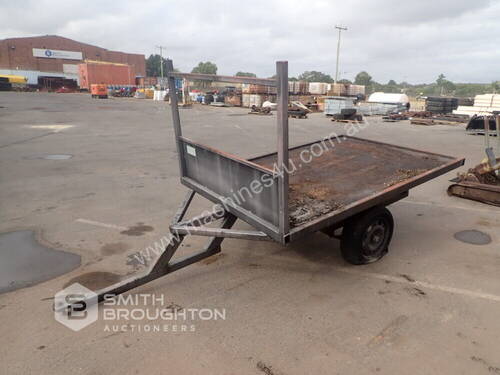 AUSSIE TRAILERS SINGLE AXLE TRACTOR DRAWN FLAT TOP TRAILER