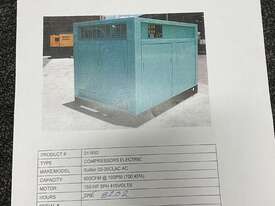 600 cfm electric air compressor Sullair 150hp/115kw - picture0' - Click to enlarge