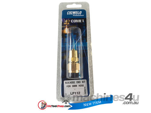 Acetylene Hose Connector Cigweld Comet BOC LH End Kit for 5mm 3/8