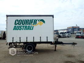 1990 PARK MOTOR BODY SINGLE AXLE CUTAIN SIDE PIG TRAILER - picture0' - Click to enlarge