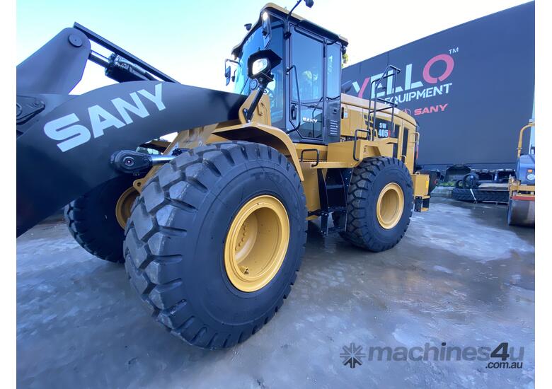 caption Sany SW405K Wheel Loader with Sany-Live Telematics