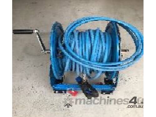 Hose reel with 60m high pressure hose - Hire