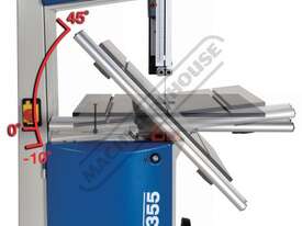 BP-355 Wood Band Saw 2 Blade Speeds - 420 & 840m/min 345mm Throat Depth x 245mm Height Capacity - picture2' - Click to enlarge