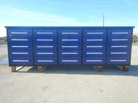 3.0m Work Bench/Tool Cabinet 25 Drawers - picture1' - Click to enlarge