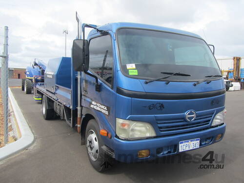 HINO 300C Tray Truck with fitted Toolboxes