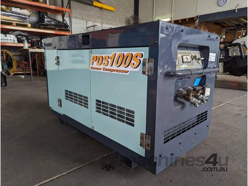 100 CFM AIRMAN AFTERCOOLED SILENCED SCREW COMPRESSOR PERFECT CONDITION 