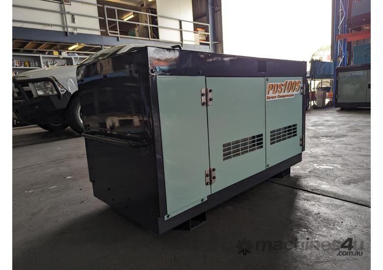 100 CFM AIRMAN AFTERCOOLED SILENCED SCREW COMPRESSOR PERFECT CONDITION 