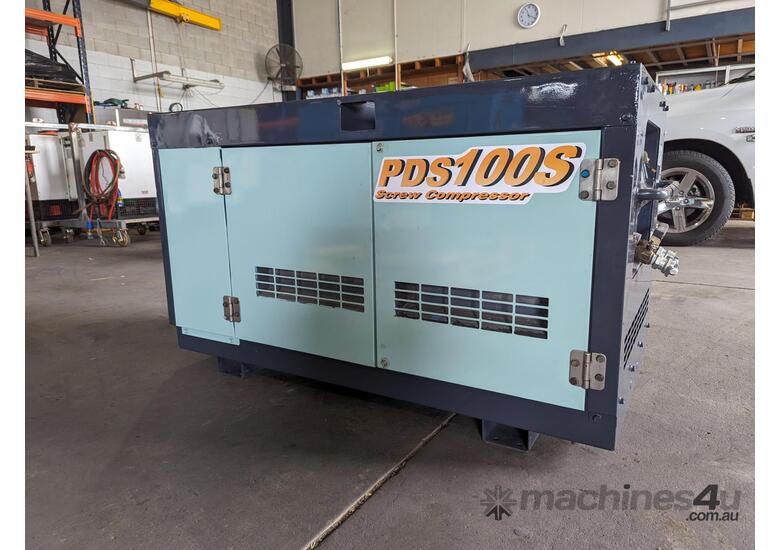 100 CFM AIRMAN AFTERCOOLED SILENCED SCREW COMPRESSOR PERFECT CONDITION 