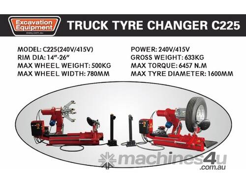 Truck Tyre Changer - 240v