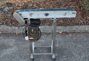 Motorised Variable Speed Narrow Belt Conveyor - 0.8m long *