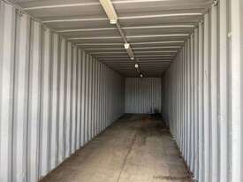 Blue 40' Shipping Container - fitted with fluro lights - picture1' - Click to enlarge