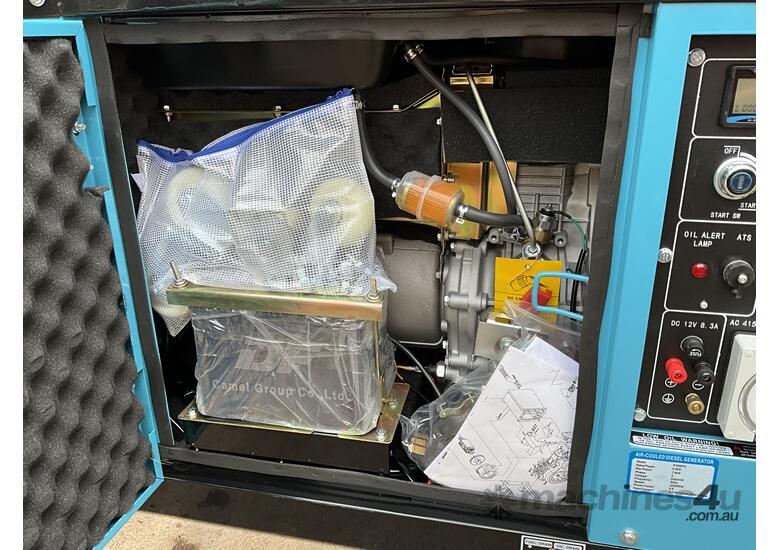 caption Unused 2024 Yamota 7 KVA 3 Phase Diesel Generator