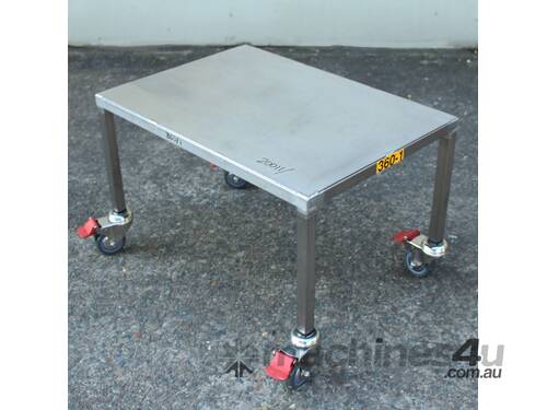 Stainless Steel Mobile Table.