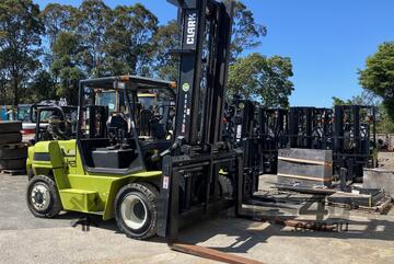 Clark C60L # 6 Tonne Gas Forklift # 6000kg Load Capacity # 5000mm Lift Height