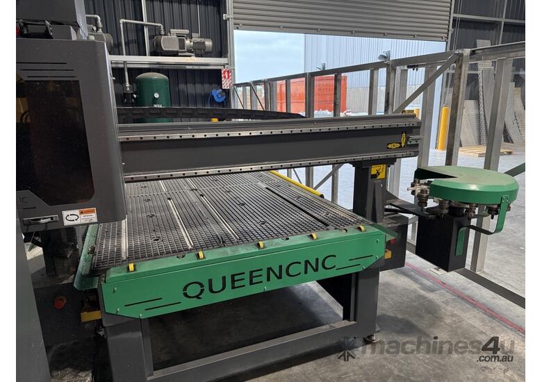 caption Premium 9kw CNC Router for Aluminum, Wood, Plastics, and Composites, Full Setup