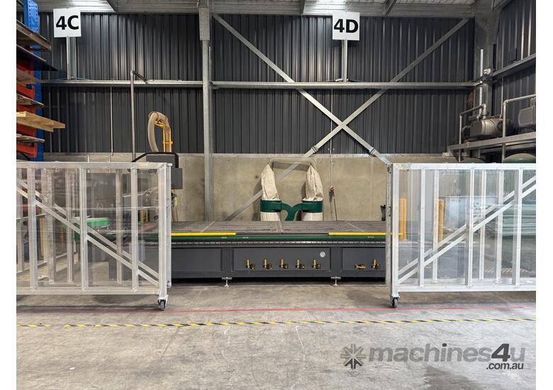 caption Premium 9kw CNC Router for Aluminum, Wood, Plastics, and Composites, Full Setup
