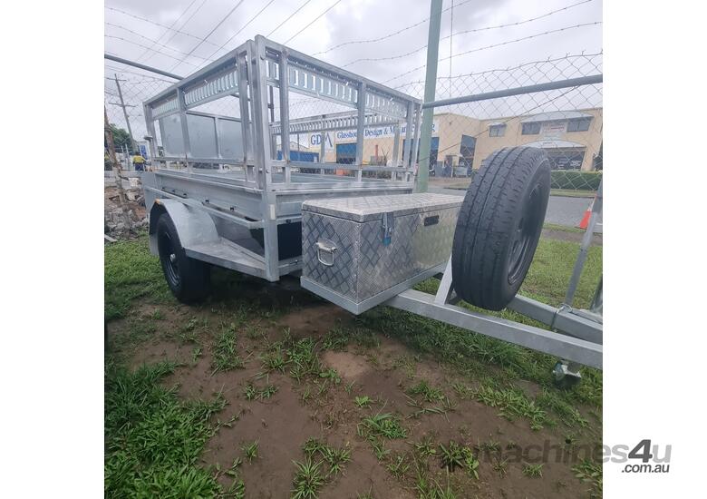 caption 7x4 Heavy Duty Cage Trailer – Australian Made