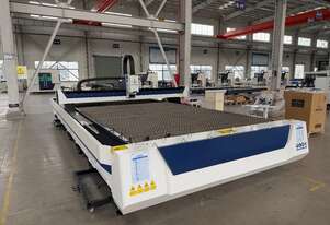 Single Table Metal Sheet Laser Cutting Machine Open top 6KW, 1.5m x 3m Cutting Bed