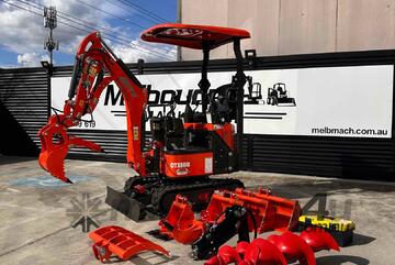 Mini Excavator 1.2 T Haihong CTX8010-KO - Side mounted joysticks + 2 speed tracking