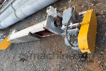 Conveyor Screw Type 2.9 m Long x 280mm Dia with Motor and Gearbox