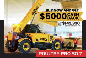   Dieci Poultry Pro 30.7 - 3T / 6.35m Reach Telehandler
