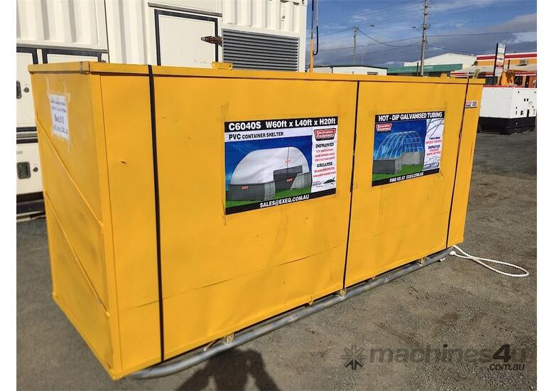 60ft x 40ft Container Shelter – No End Wall, Cost Effective!