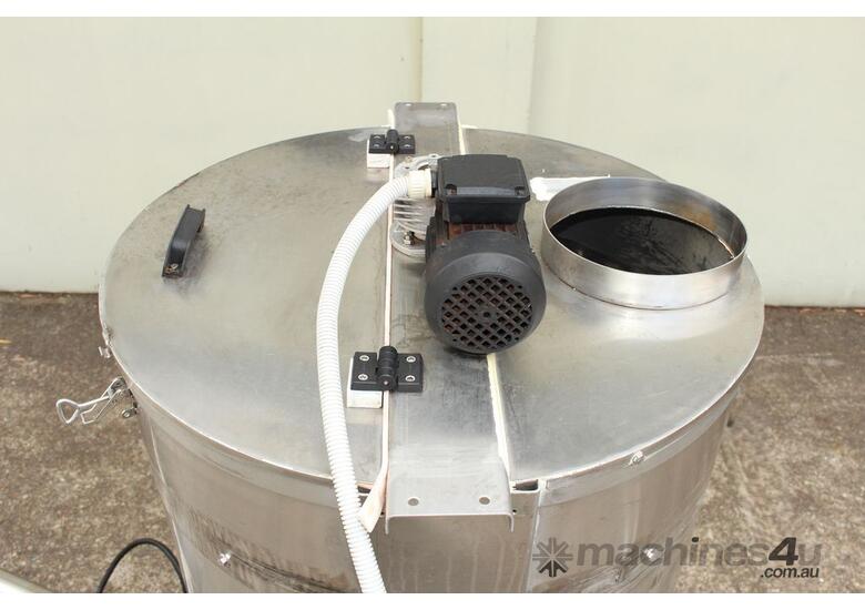 caption Auger Screw Conveyor with Feeding Hopper