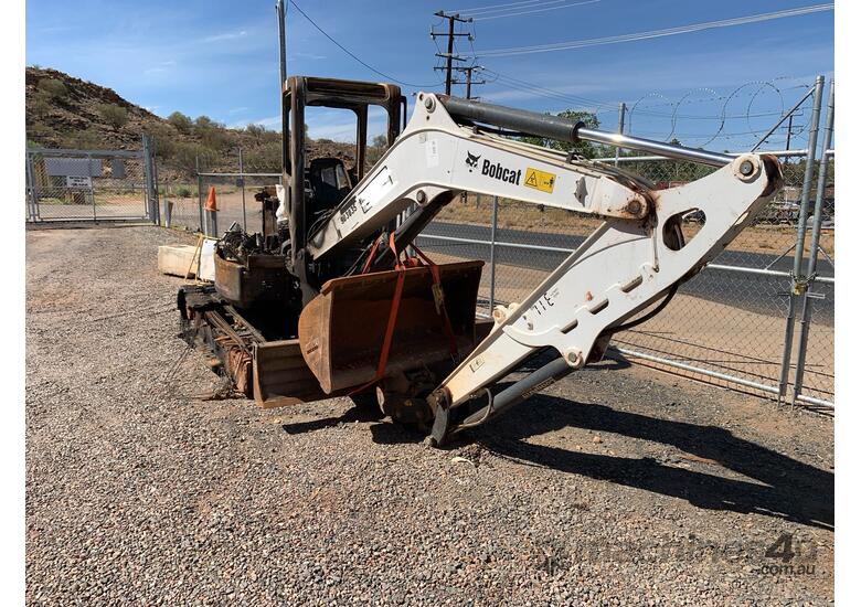 caption Bobcat E50 Excavator (Rubber Tracked)
