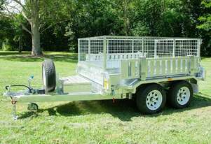 10x6 Tandem Axle Hydraulic Tipper Galvanised Box Trailer 3200kg ATM (Price shown Without Cage)