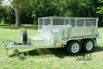 10x6 Tandem Axle Hydraulic Tipper Galvanised Box Trailer 3200kg ATM (Price shown Without Cage)