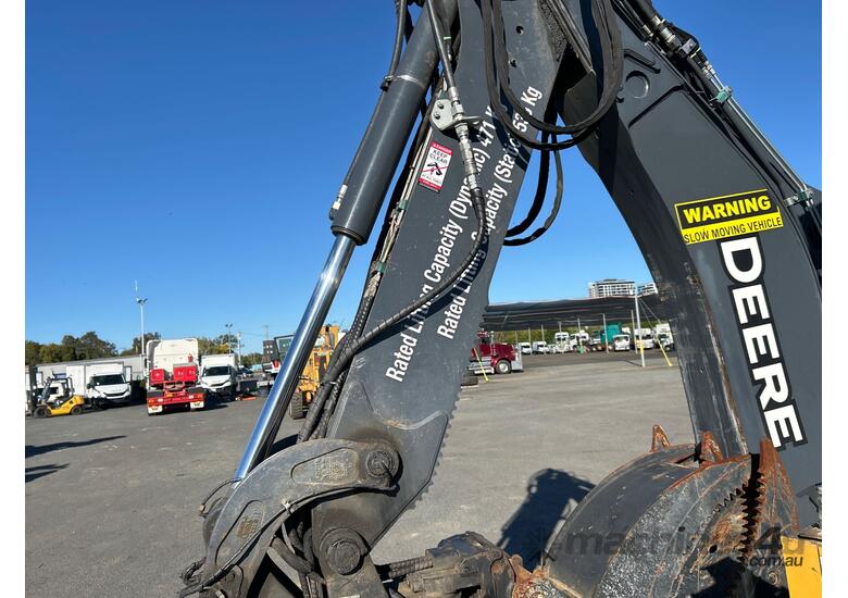 caption 2022 John Deere 315SL Backhoe