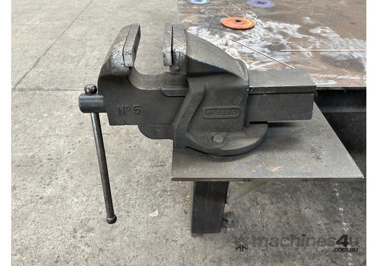 caption Steel Frame Workbench Includes Scrap Metal And Vice