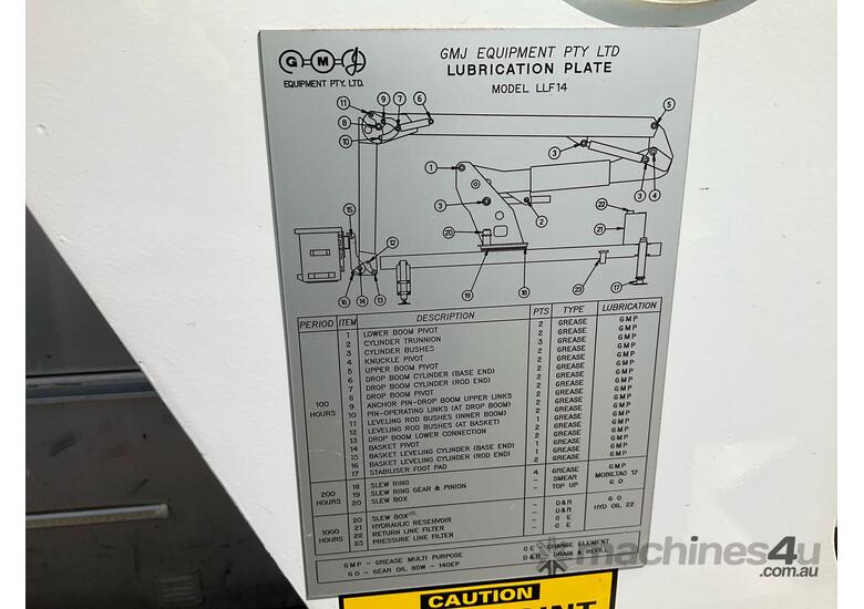 2017 Isuzu FVR 165-300 EWP Day Cab