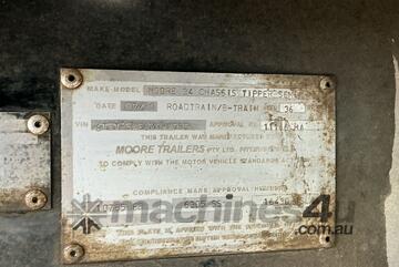 2000 Moore Tri Axle Tipper Tri Axle Tipping Trailer 2000 Moore Tri Axle Tipper Tri Axle Tipping Trailer