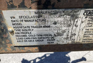 2004 Classic Trailers Plant Trailer Single Axle Cable Trailer