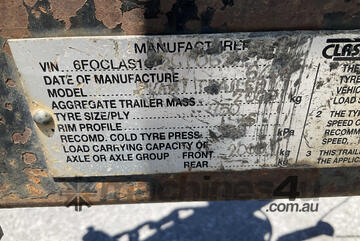 2004 Classic Trailers Plant Trailer Single Axle Cable Trailer