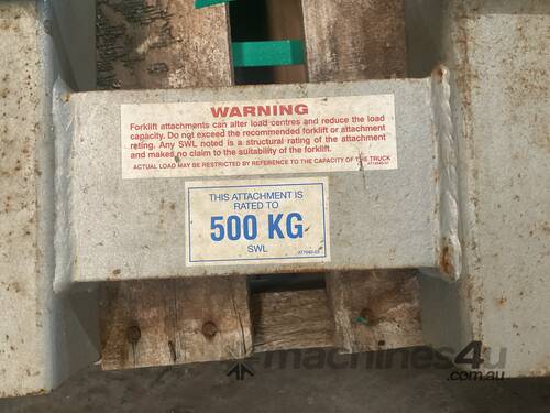 SW-NC Sideways Drum Rotator Forklift Attachment