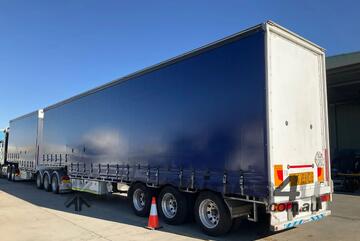 2022 Vawdrey VB S3 Tri Axle Drop Deck Curtainsider A/B Combination