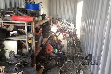 Quantity of Disassembled Mini Bike Parts
