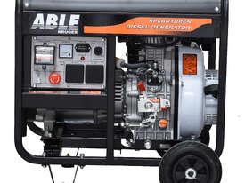 6KVA Portable Diesel Generator Open Frame Single Phase 240V - picture0' - Click to enlarge