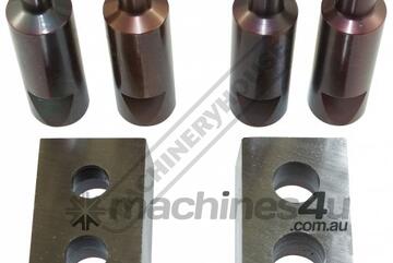 Round Punch & Die Set - 11, 12, 13, & 14mm 22N\16 High Quality Tool Steel - Hardened & Tempered